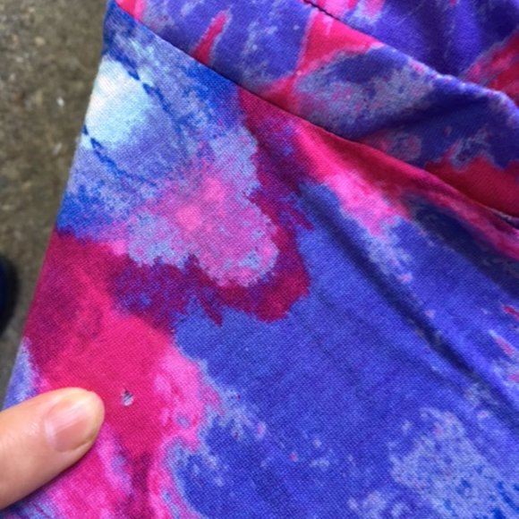 Vibrant, Tie Dye printed, sleeveless, top, XL - Picture 6 of 6